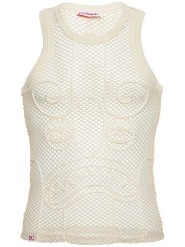 Graphic Tech Mesh Tank Top - CHARLES JEFFREY LOVERBOY - Modalova