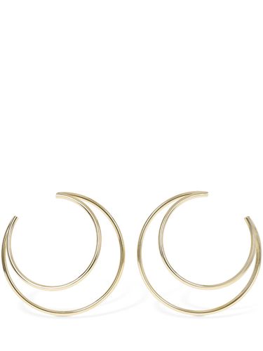 Cm Moon Hoop Earrings - MARINE SERRE - Modalova