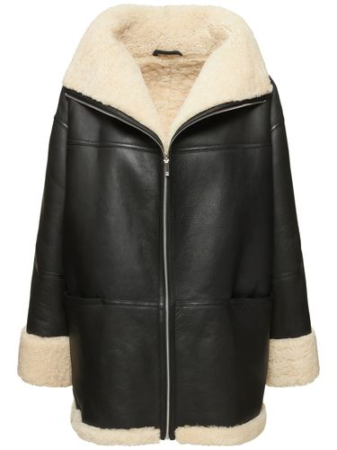 Signature Shearling Zip Coat - TOTEME - Modalova