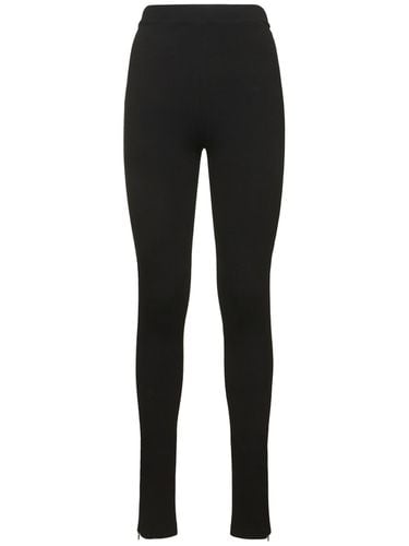 Zip Stretch Viscose Leggings - TOTEME - Modalova