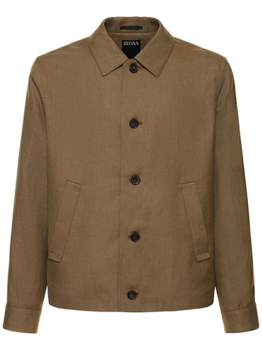 Chaqueta De Lino Y Lana - ZEGNA - Modalova