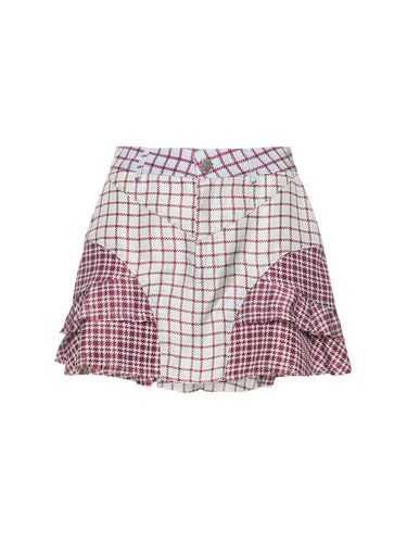 Paris Printed Silk Mini Skirt - MIAOU - Modalova