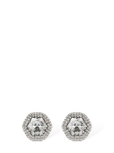 Crystal Stud Earrings - ALESSANDRA RICH - Modalova