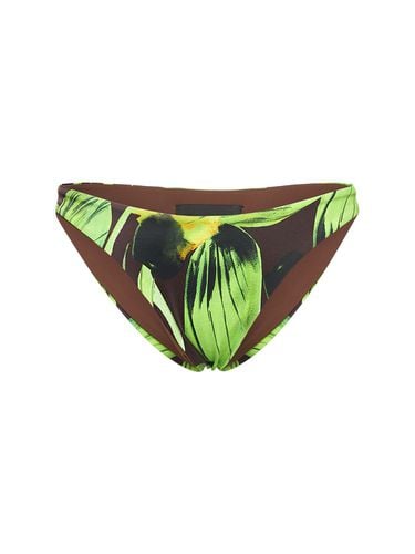 Scoop Printed Bikini Bottom - LOUISA BALLOU - Modalova