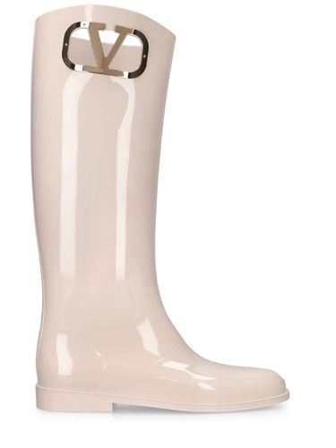 Mm Vlogo Pvc Tall Boots - VALENTINO GARAVANI - Modalova