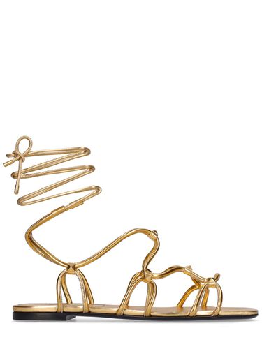 Mm Rockstud Laminated Leather Sandals - VALENTINO GARAVANI - Modalova