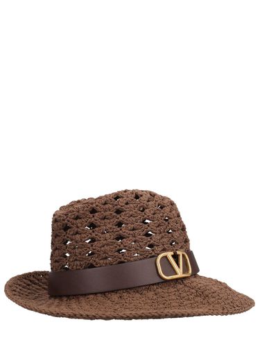 Sombrero Fedora Vlogo - VALENTINO GARAVANI - Modalova