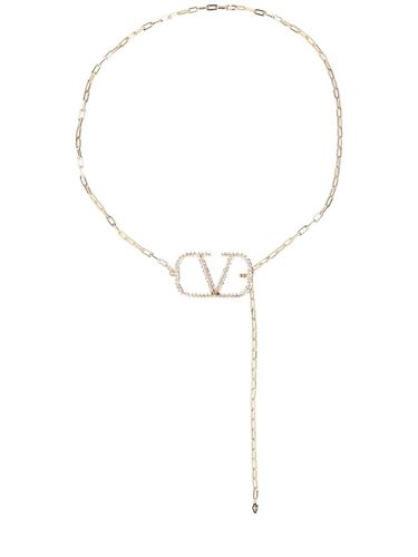 V Logo Signature Chain Belt - VALENTINO GARAVANI - Modalova