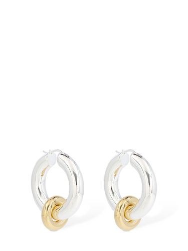 Embrace 1 Bicolor Hoop Earrings - JIL SANDER - Modalova