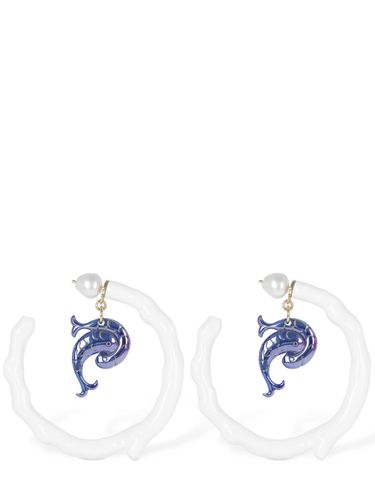 Resin Hoop Earrings W/ Pesci - PUCCI - Modalova