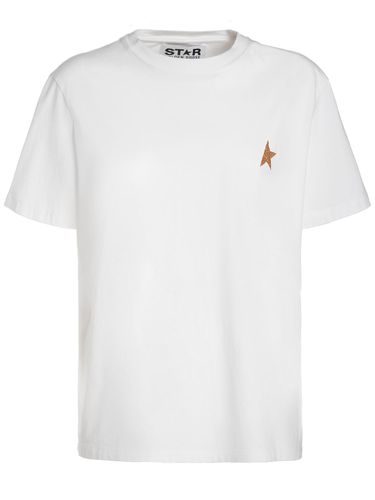 Star Cotton Jersey T-shirt - GOLDEN GOOSE - Modalova