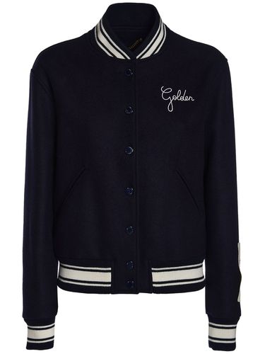 Golden Wool Bomber Jacket - GOLDEN GOOSE - Modalova