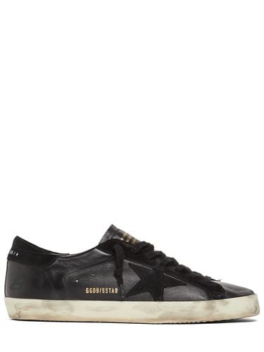 Sneakers Super Star In Pelle E Camoscio 20mm - GOLDEN GOOSE - Modalova