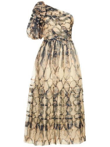 Artemis Printed Silk Long Dress - ULLA JOHNSON - Modalova