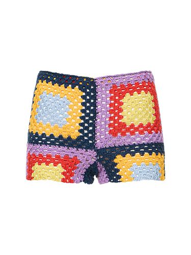 Cotton Crochet Mini Shorts - MARNI - Modalova