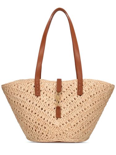 Raffia Panier Bag - SAINT LAURENT - Modalova