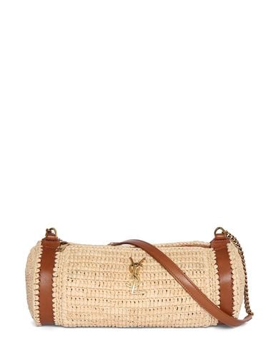 Raffia Shoulder Bag - SAINT LAURENT - Modalova