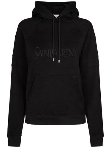 Cotton Hoodie - SAINT LAURENT - Modalova