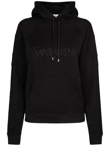 Sudadera De Algodón - SAINT LAURENT - Modalova