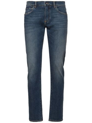 Jeans Slim Fit In Denim - DOLCE & GABBANA - Modalova