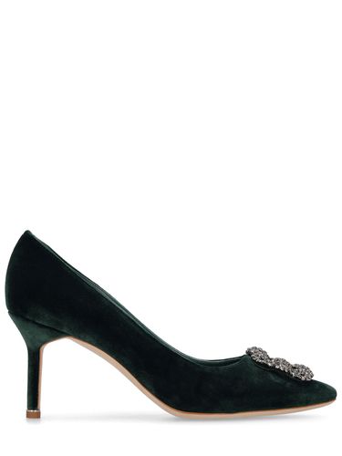 Mm Hangisi Velvet Pumps - MANOLO BLAHNIK - Modalova