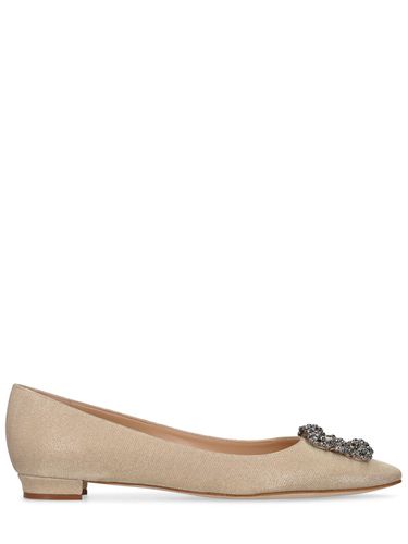 Mm Hangisi Lurex Flats - MANOLO BLAHNIK - Modalova