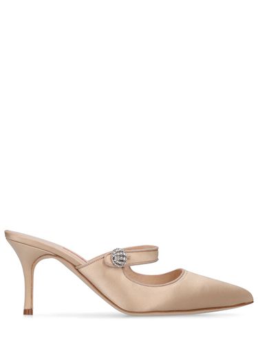 Mm Camparimu Satin Mules - MANOLO BLAHNIK - Modalova