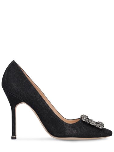 Mm Hohe Pumps Mit Glitzer „hangisi“ - MANOLO BLAHNIK - Modalova