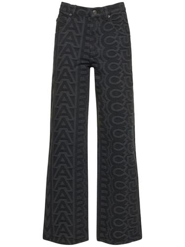 Monogram Overdyed Denim Pants - MARC JACOBS - Modalova