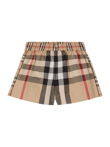 Shorts Aus Baumwolldenim Mit Druck - BURBERRY - Modalova