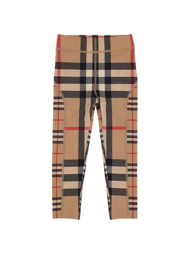 Leggings De Techno Estampado - BURBERRY - Modalova