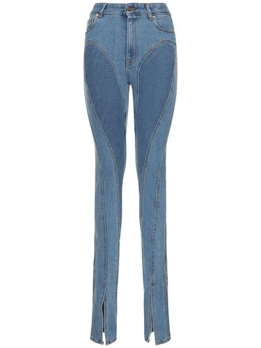 Zweifarbige Jeans Aus Baumwolldenim - MUGLER - Modalova