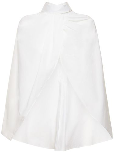 Aleida Cotton Poplin Layered Cape Shirt - THE ROW - Modalova