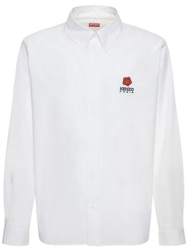 Boke Logo Cotton Poplin Shirt - KENZO PARIS - Modalova