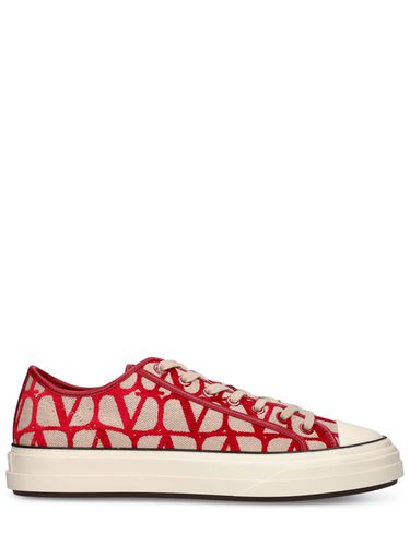 Sneakers Low Top Toile Iconographe - VALENTINO GARAVANI - Modalova