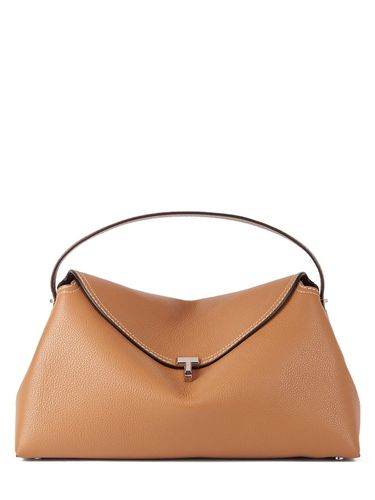 T-lock Grain Leather Top Handle Bag - TOTEME - Modalova