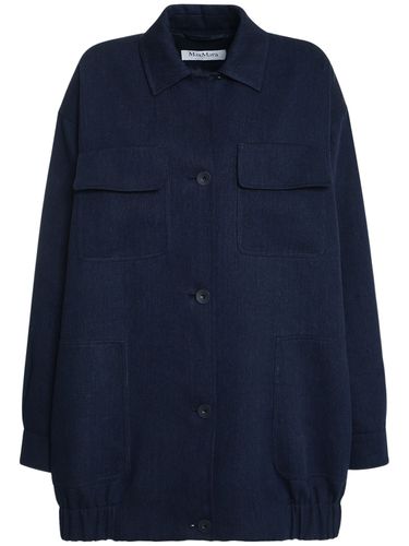 Vanity Oversize Canvas Worker Jacket - MAX MARA - Modalova