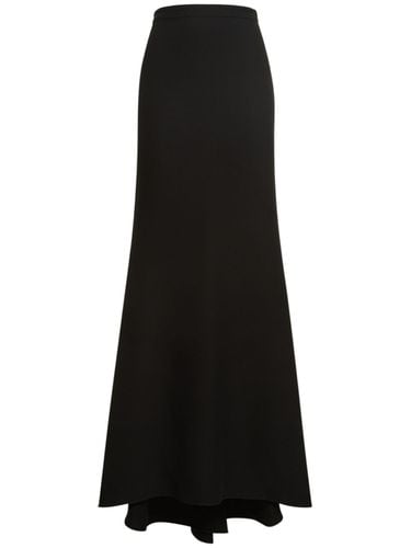 Silk Cady Long Column Tail Skirt - VALENTINO - Modalova