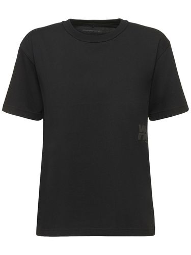 Essential Short Sleeve Cotton T-shirt - ALEXANDER WANG - Modalova