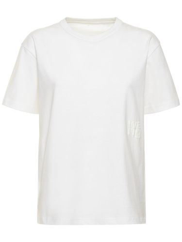 Essential Short Sleeve Cotton T-shirt - ALEXANDER WANG - Modalova