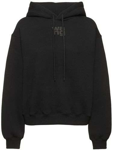 Essential Terry Cotton Hoodie W/ Logo - ALEXANDER WANG - Modalova