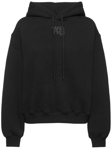 Essential Terry Cotton Hoodie W/ Logo - ALEXANDER WANG - Modalova