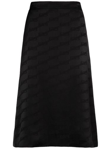 Bb Monogram Jacquard Viscose Skirt - BALENCIAGA - Modalova