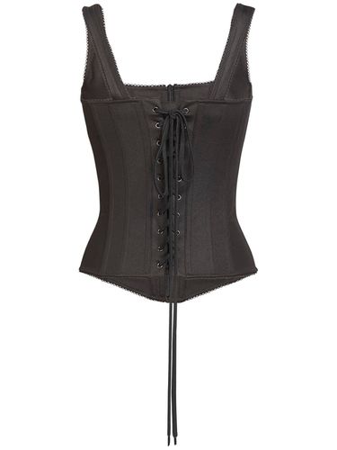 Spandex Corset Tank Top - BALENCIAGA - Modalova