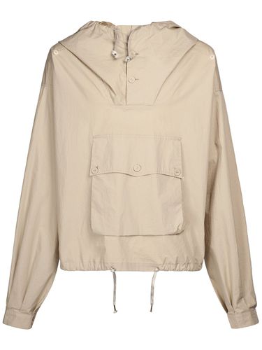 Coated Cotton Hoodie Jacket - MAISON MARGIELA - Modalova