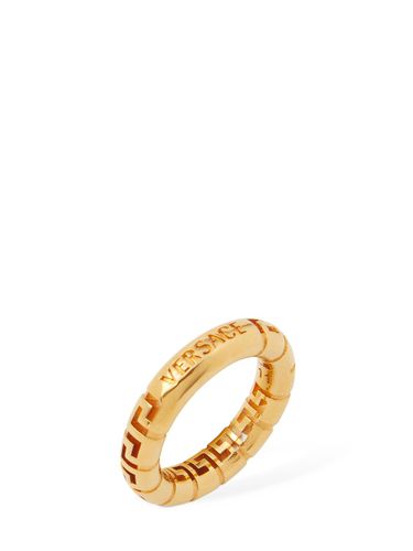 Greek Motif Ring - VERSACE - Modalova