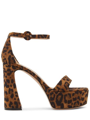 Sandali Holly In Lycra Leopard 105mm - GIANVITO ROSSI - Modalova