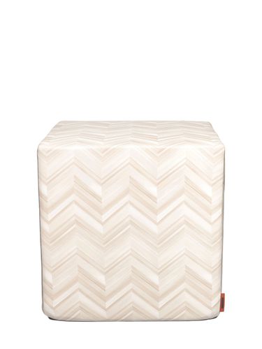 Layers Inlay Cube Pouf - MISSONI HOME - Modalova