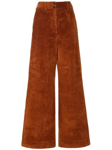 Corduroy Cotton Mid Rise Wide Pants - ETRO - Modalova