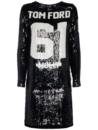 Logo All Over Sequin Mini Dress - TOM FORD - Modalova